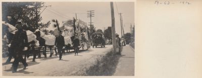 Abington, Massachusetts Parade, 1912

THIS HAS BEEN DONATED TO THE HISTORICAL SOCIETY OF OLD ABINGTON.

Abington Massachusetts Parade, 1912

(The Back has the Writing of 59-63-1912)

NOTE: The Photos are of very poor quality
