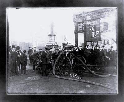 Bellingham Fire Department

This Photo is of the Bellingham Fire Department in Whatcom County Washington. Year unknown.

This is a photo of a photo mounted on board. It was found in a Antique Store in Whatcom County.
