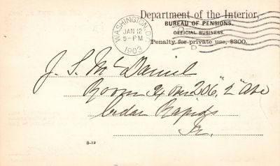 Levi Jefferson Ford

THIS HAS BEEN RETURNED TO FAMILY

Pension Papers for Levi Jefferson Ford.
