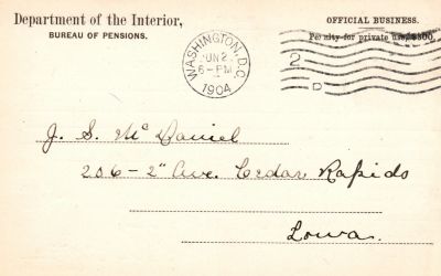 John Rickert Amidon

THIS HAS BEEN RETURNED TO FAMILY

Pension Papers for John Rickert Amidon.
