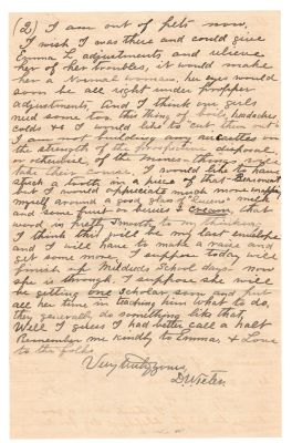 Mary Ellen Teeter Gooch/Duncan William Teeter

Letter Written to Mary Ellen Teeter Gooch by her Brother, Duncan William Teeter.

The Letter is Dated 22 July 1910.

Page 2
