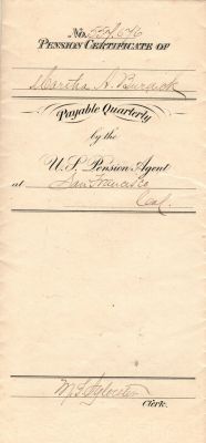 Amos Rogers Burdick 

THIS HAS BEEN RETURNED TO FAMILY

This was Donated by Cheryl Webber

Civil War Pension Papers for Amos Rogers Burdick.
