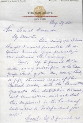 Albion Winegar Tourgée

Albion W. Tourgée

Republican National Convention Letter, 1884

Page 1
