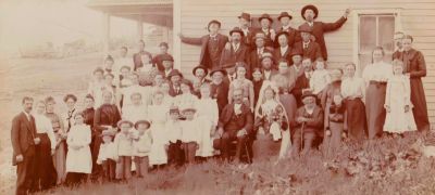 Ernest Wilke & Ellen Moarnan Wedding

This was Shared by Jacque Callis.

This Mounted Photo on Board is of the Wedding of Ernest Wilke & Ellen Moarnan, 3 June 1902.

NOTE: Rose Kapell is in checkered dress towards the top on the left of the cabinet card photo.
