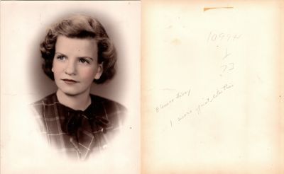 Eleanor Hovey

This photo states: "Eleanor Hovey, 1 more just like this"
