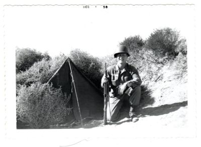 Richard Moyer "Dick" LaBarre

This was Donated by Cheryl Webber/The Terry Girls Genealogy.

This photo is unidentified but it is believed to be Richard Moyer "Dick" LaBarre based on other photos.

The photo was taken in December 1958
