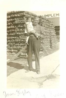 George Harvey Sisson and his Granddaughter, Vivian Joann Higday

This has been shared by Tammy Jorgensen

This photo states: "Joann Higday & George Sisson"

Photo taken in Pine Bluffs, Laramie County, Wyoming

