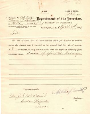 Oliver Perry "OP" Holmes

THIS HAS BEEN RETURNED TO FAMILY

Civil War Pension Papers for Oliver Perry "OP" Holmes.
