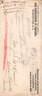 Oliver Perry "OP" Holmes

THIS HAS BEEN RETURNED TO FAMILY

Civil War Pension Papers for Oliver Perry "OP" Holmes.
