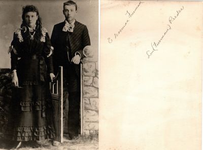Click to view full size image
==============
E. Norman Freeman & Lou (Freeman) Reeder
This was Donated by Kellye C. Kosanda
This photo states: "E Norman Freeman & Lou (Freeman) Reeder"
E. Norman Freeman & Lou (Freeman) Reeder
This was Donated by Kellye C. Kosanda
This photo states: "E Norman Freeman & Lou (Freeman) Reeder"