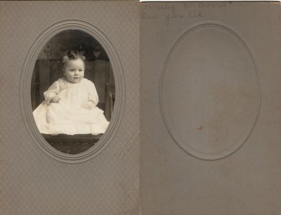 Wesley Edward “Wes” Morris

This was Donated by by Cheryl Webber/The Terry Girls Genealogy.

This photo mounted on board states: "Wesley E. Morris, one year old"

The Photographers name is "Wilson Studio", Walla Walla, Washington
