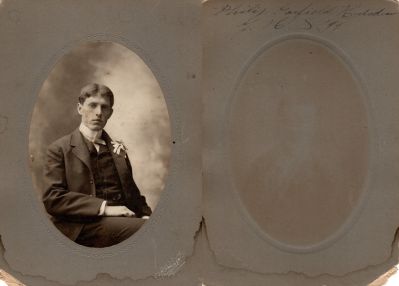 Philip Garfield Hodsdon

THIS HAS BEEN RETURNED TO FAMILY

This was Donated by by Cheryl Webber/The Terry Girls Genealogy.

This photo mounted on board states: "Philip Garfield Hodsdon, Y. H. S., '94,
