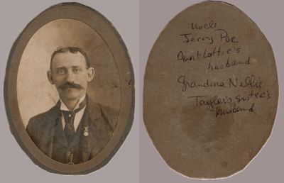 Jerry Poe

This was Donated by Cheryl Webber/The Terry Girls Genealogy.

This Album is for Jerry Poe. Other names & surnames include: Lottie & Nellie Tayler

Further research is needed
