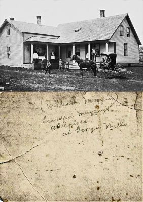 William Hadley Muzzey Homestead

This is a digitally repaired image of a photo mounted on board. The original is badly torn and brittle. It was rescued from the trash. 

The back of the photo mounted on board states: "(William Muzzey) Grandpa Muzzey's birthplace at Georges Mills."

NOTE: Georges Mills is an unincorporated community in the town of Sunapee in Sullivan County, New Hampshire.
