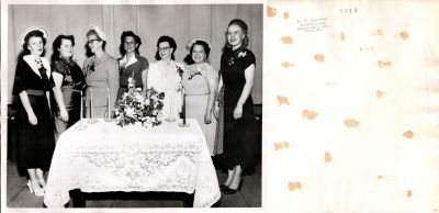 Click to view full size image
==============
Cora Goodwin & The South Tacoma Business and Women's Professional Club.
THIS HAS BEEN RETURNED TO FAMILY
This was Donated by by Cheryl Webber/The Terry Girls Genealogy.
This photo states: "Cora Goodwin"
The Photographers name is "A. O. Ruland", Tacoma, Washington
Cora Goodwin & The South Tacoma Business and Women's Professional Club.
THIS HAS BEEN RETURNED TO FAMILY
This was Donated by by Cheryl Webber/The Terry Girls Genealogy.
This photo states: "Cora Goodwin"
The Photographers name is "A. O. Ruland", Tacoma, Washington