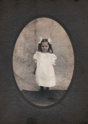 Mildred Irene Gill

THIS HAS BEEN RETURNED TO FAMILY

This photo mounted on board states: "Mildred Gill Wagnoner, Daughter of Joseph "Joe" & Stella Gill"
