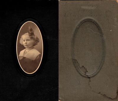 Click to view full size image
==============
Eileen Penn
THIS HAS BEEN RETURNED TO FAMILY
This Cabinet Card Photo States: "To Gertie Lane, From Eileen Penn"
The Photographers name is "Kratzer?", New Vienna, Ohio.
 Eileen Penn
THIS HAS BEEN RETURNED TO FAMILY
This Cabinet Card Photo States: "To Gertie Lane, From Eileen Penn"
The Photographers name is "Kratzer?", New Vienna, Ohio.