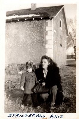 Linda & Unidentified

THIS HAS BEEN RETURNED TO FAMILY

This was Donated by by Cheryl Webber/The Terry Girls Genealogy.

This Photo states: "Springervill, Arizona
