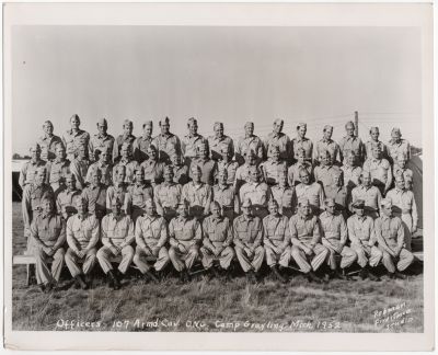 107th Armored Cavalry Regiment, Ohio National Guard [O.N.G.], Camp Grayling, Michigan, 1952

THIS WAS SHARED BY DEREK GIBBS

This photo is of the 107th Armored Cavalry Regiment, Ohio National Guard [O.N.G.], Camp Grayling, Michigan in 1952
