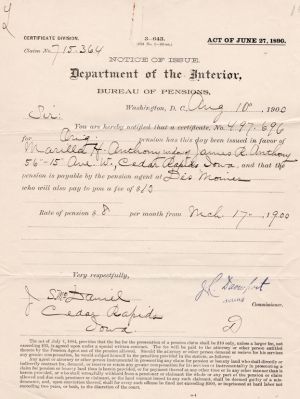 James R. Anthony

This was Donated by Mary Muhlfeld

James R. Anthony Civil War Document
