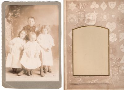 Click to view full size image
==============
Blanche, Frankie, Issac Zura "Ike" & Iva Bell "Ivy"  Wells
THIS HAS BEEN RETURNED TO FAMILY
This was Donated by Cheryl Webber/The Terry Girls Genealogy.
This Cabinet Card Photo states:"Aunt Hetty's children, less Pebble"
 Blanche, Frankie, Issac Zura "Ike" & Iva Bell "Ivy"  Wells
THIS HAS BEEN RETURNED TO FAMILY
This was Donated by Cheryl Webber/The Terry Girls Genealogy.
This Cabinet Card Photo states:"Aunt Hetty's children, less Pebble"