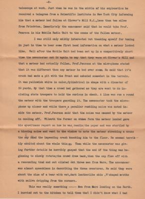 Mrs. Robert M. Thomas

THIS HAS BEEN RETURNED TO FAMILY

This letter was sent to Mrs. Robert M. Thomas.

It was Signed by "Flash Gordon", Edward.

It is Dated 5 November 1938. Los Angeles.

Page 2 of 4
