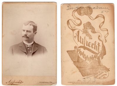George Graham

This Cabinet Card Photo states: "George Graham"

The Photographers name is "Aufrecht", Allegheny, Pennsylvania

