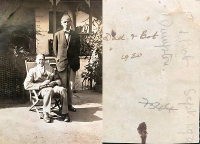 Robert Edward Frederick "Bob" Tendall & Dad

THIS HAS BEEN RETURNED TO FAMILY

This Photo States: "Bob & Dad, September 1930"


