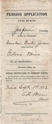 Americus Marcus Gunter

THIS HAS BEEN RETURNED TO FAMILY

This was Donated by Cheryl Webber/The Terry Girls Genealogy.

Americus Marcus Gunter Civil War Pension Application Cover
