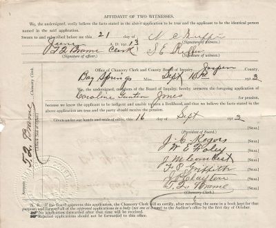 Americus Marcus Gunter

THIS HAS BEEN RETURNED

This was Donated by Cheryl Webber/The Terry Girls Genealogy.

Civil War Pension Application for Americus Marcus Gunter.
