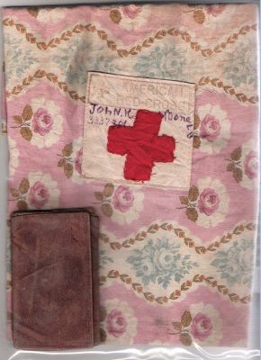 Pvt. John Kevin McDonald

THIS HAS BEEN RETURNED TO FAMILY

This was Pvt. John Kevin McDonald's American Red Cross Bag & Wallet
