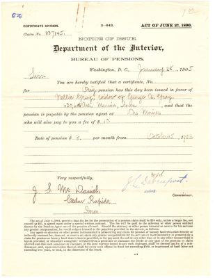 Capt. George Alonzo Gray

This was Donated by Mary Muhlfeld

Capt. George Alonzo Gray Pension Document
