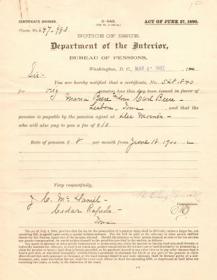 Carl Herman Beese


THIS HAS BEEN RETURNED TO FAMILY

Pension documents for Carl Herman Beese
