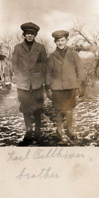 Karl V. Billhiemer & Brother

THIS HAS BEEN RETURNED TO FAMILY 

This Photo States: "Karl Billhiemer & Brother"
