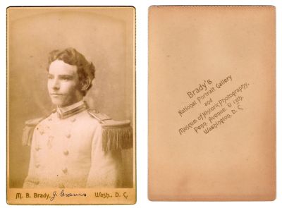 J. Graves

This was Donated by Denise Ayers

This Cabinet Card Photo states: "J. Graves"

The Photographers name is "M. B. Brady, Washington, D.C."
