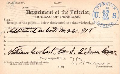 William McClary Gerhart

This was Donated by Mary Muhlford

William McClary Gerhart Civil War Pension Document
