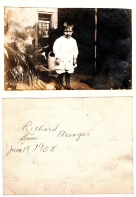 Richard Rumrill "Dick" Munger

This was Donated by Connor Baneck

This Photo states: "Richard Munger, Born 19 June 1908"

