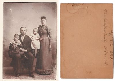 The Harkless Family, 1895

This cut photo mounted on board states: "The Harkless Family, Albion, Illinois, Year 1895"
