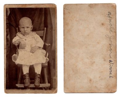 John Winnel

This CdV Photograph states: "Uncle John Winnel"
