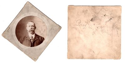 Prof. Amedie J. Gans

This photo mounted on board states: " "Mr. Gans, Prof. A. J. Gans"

The Photographer was in Uniontown, Pennsylvania

