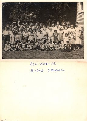 H. Stoudt, Rev. Krouse Bible School

This Photo states: "Rev. Krouse, Bible School, H. Stoudt"
