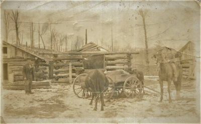 Mary A. Chier Wisbard's Camp 

THIS HAS BEEN RETURNED TO FAMILY

This Real Photo Postcard (RPPC) is of Mrs. Wisbar's Camp near Ashland, Wisconsin"

NOTE: Charles & Mary Chier Wisbar were the only Wisbars in the region. Charles was a fulltime railroad switchman, so maybe Mary operated the camp herself, though they had a home in town (Ashland).


