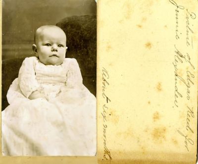 Edgar Reed

This was Shared by a Anonymous Donor.

This CdV States: "Picture of Edgar Reed for Jennie Alexander. About six months."
