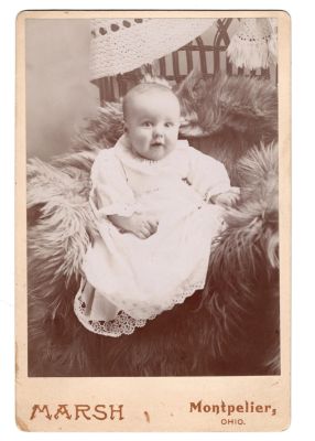 Unidentified

This was Donated by Denise Ayers

Unidentified Cabinet Card Photo

The Photographers name is "Marsh", Montpelier, Ohio
