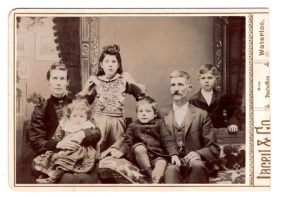 Unidentified

This was Donated by Denise Ayers

Unidentified Cut Cabinet Card Photo

The Photographer was in Waterloo, Indiana
