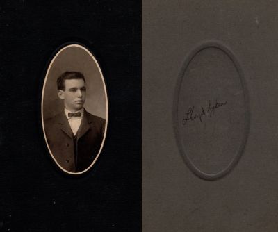Lloyd Lykens

This was Donated by Marlene Clancy Diamond

This photo mounted on board states: "Lloyd Lykens"

