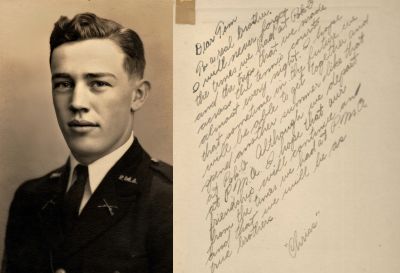 Chriss

This is a Military Photo from the 1943 Graduating Class of Peekskill Military Academy of Peekskill, New York.

I have 10 Graduating Photos. They are all addressed to a person named "Tom". This photo was signed by a office named "Chriss".
