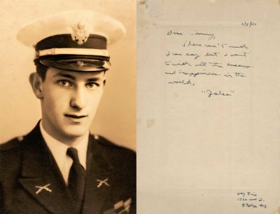 "Jake"

This is a Military Photo from the 1943 Graduating Class of Peekskill Military Academy of Peekskill, New York.

I have 10 Graduating Photos. They are all addressed to a person named "Tom". This photo was signed by a officer named "Jake".
