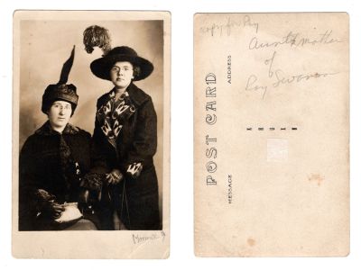 Aunt/Mother of Roy Swanson

This was Donated by Cheryl Webber/The Terry Girls Genealogy

This Real Photo Postcard (RPPC) states on the back: "Copy for Ray. Aunt/mother of Roy Swanson"

The Front of the Real Photo Postcard (RPPC) states: "Mother"
