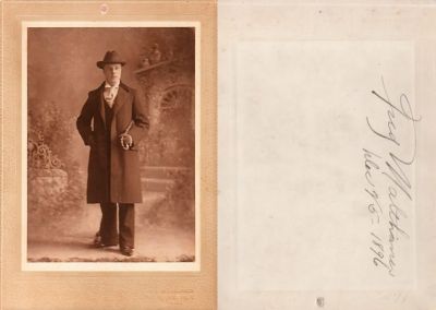 John Frederick Christian "Fred" Malthaner

THIS HAS BEEN RETURNED TO FAMILY

This Cabinet Card Photo was Donated by Cathy S. Marsh.

This Cabinet Card Photo States: "Fred Malthamer", 25 December 1896.

The Cabinet Card Photo was taken in Minneapolis, Minnesota.

